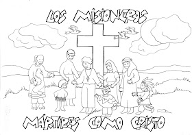 Missionaries coloring pages