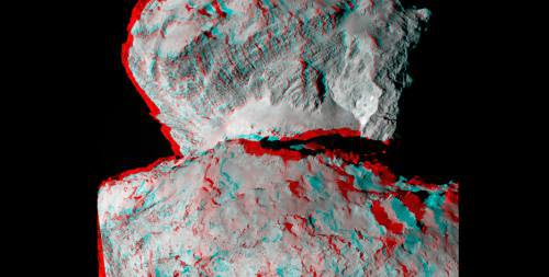Rosetta Spacecraft Sees Comet In 3D