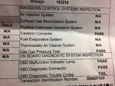 emissions tl p1457 codes failed p0401 p0420 obd find