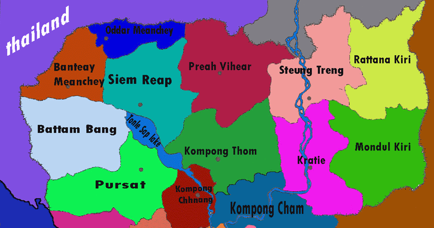 Map Of Cambodia 
