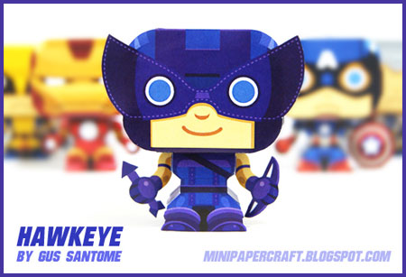 Mini Hawkeye Paper Toy