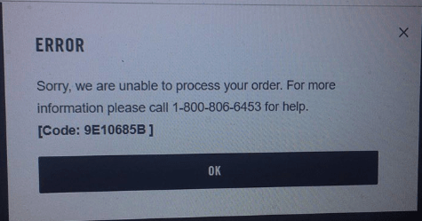 How To Fix Nike Error Code 9E10685B?