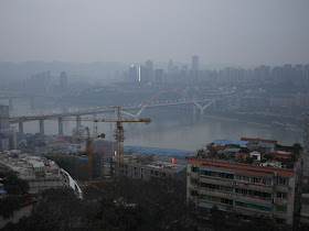 view from the Kansheng Building at Eling Park in Chongqing