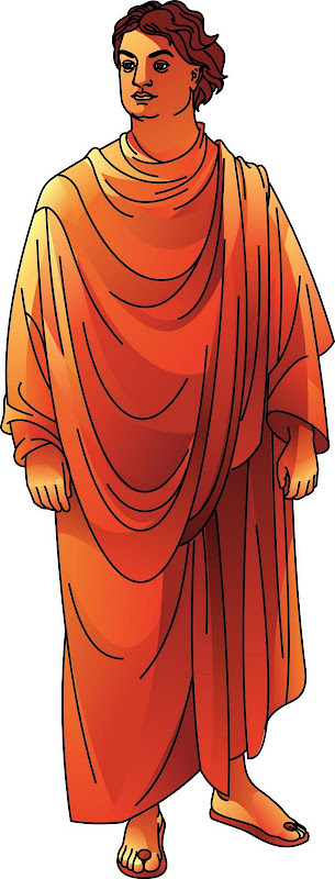 Swami Vivekananda vector illustration