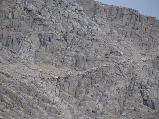 people coming down Army Pass