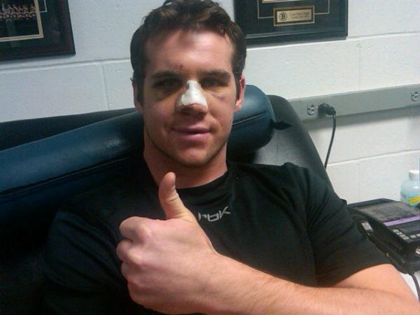 Paille looks awful, Ference out