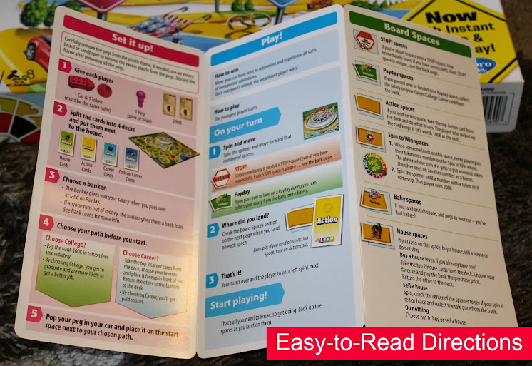Easy-to-Read Directions for The Game of Life