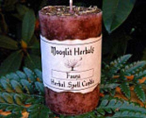 Fauna Herbal Spell Candle Honoring Fauna Goddess Of The Wild Places Animals