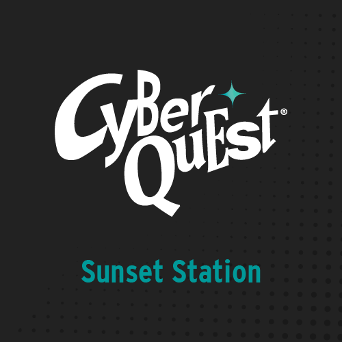 Cyber Quest at Sunset Station logo