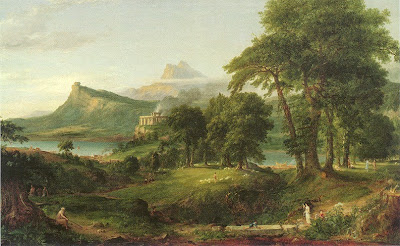 Thomas Cole - The Course of Empire, The Pastoral or Arcadian State, 1834