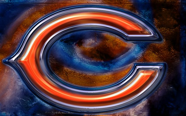 Chicago Bears 3D Logo Wallpaper