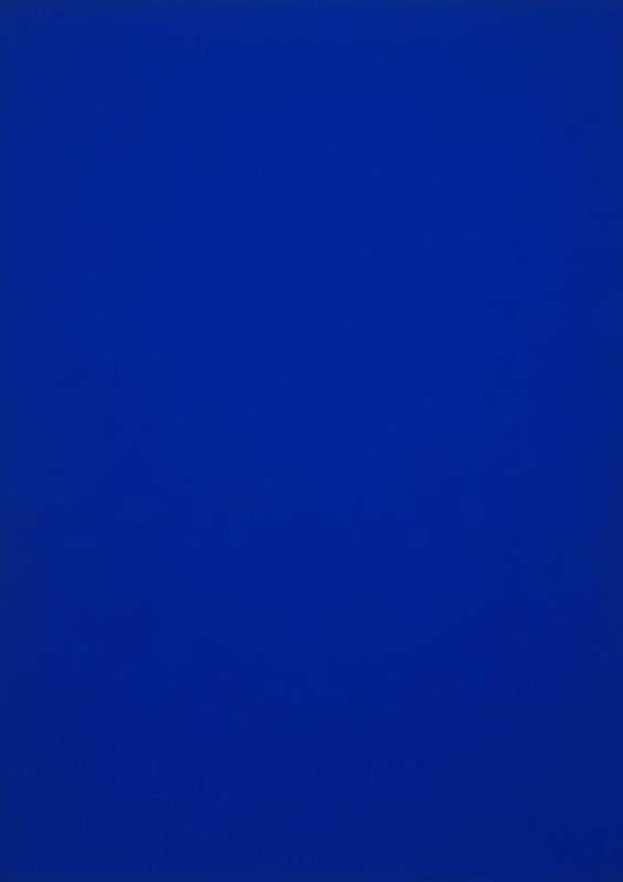 yves klein blue monochrome