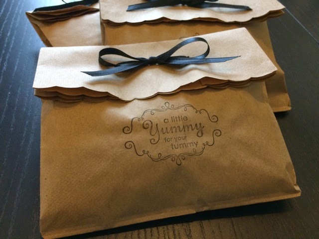 Cards And Cardigans Cookie Gift Bags To Make Stamp Bottom Of Brown Paper Bag With Desired Fill Cookies Leaving Fold That Keeps The Flat Folded So It S Still Mostly