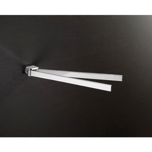 Gedy 5423 Lounge Double Swivel Towel Holder