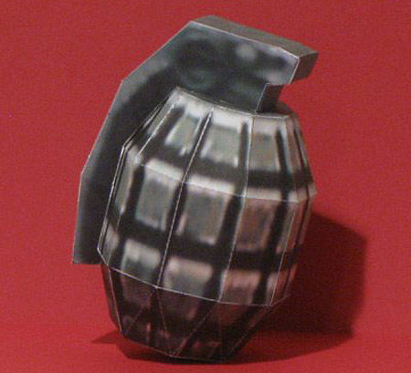 Frag Grenade Papercraft