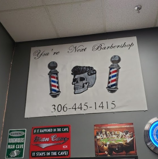 You're Next Barbershop logo