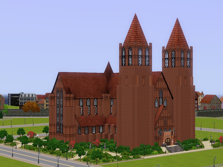 katedra catedral gotica cattedrale sims3,goottilainen katedraali