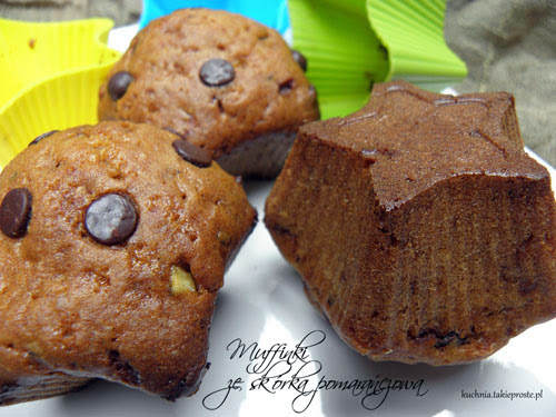 muffinki z czekolada i skorka pomaranczowa