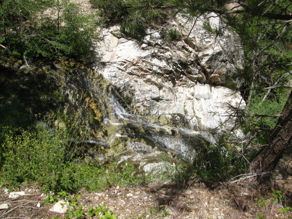 cascade above falls