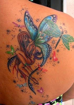 fairy tattoos for girls on the back