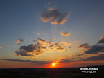 Puesta de sol desde el paseo del Norte. La Guardia (Toledo). 22-8-2014