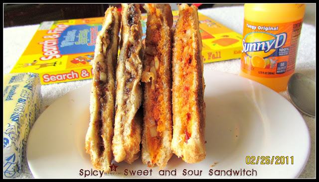 Spicy ,sweet ad sour sandwitch