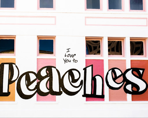 I Love You to Peaches Mural