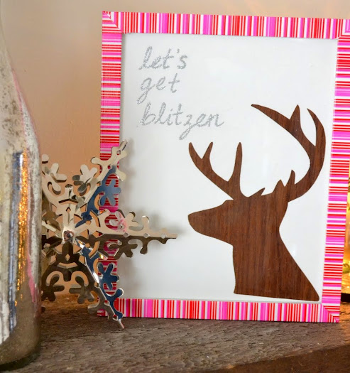 Let's Get Blitzen - Christmas DIY Reindeer Art