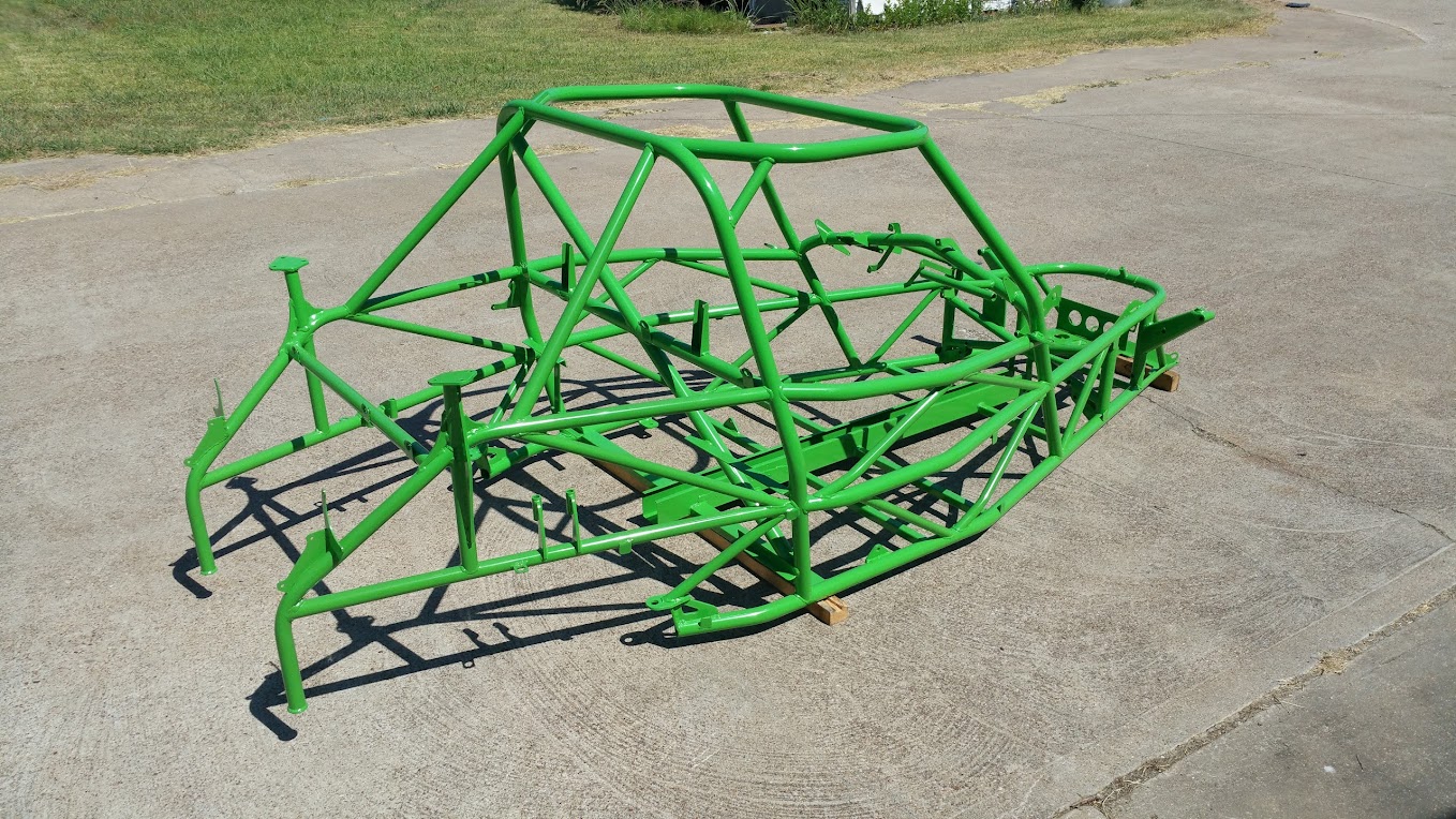 DF Goblin Prototype 2 powder coated chassis rear view
