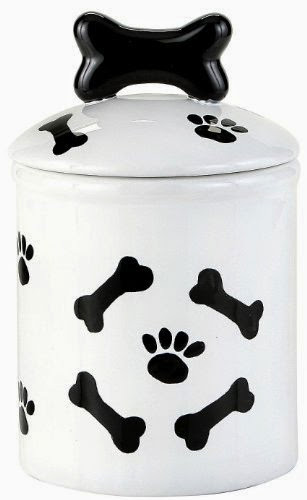  Creature Comforts Treat Jar - Small - Black  &  White