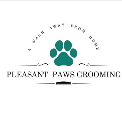 Pleasant paws grooming logo