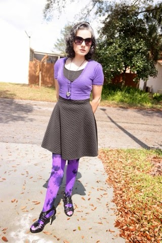 Lavender Tights  Colored tights outfit, Quirky fashion, Colorful