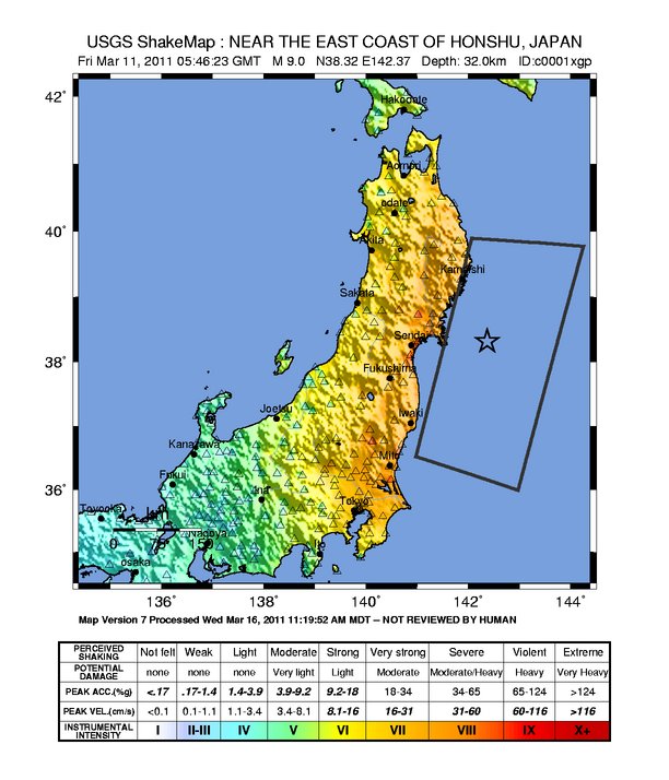 2011+japan+earthquake+epicenter