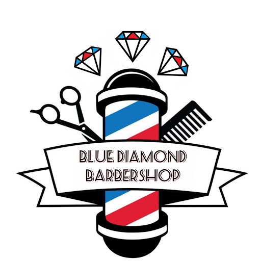 BLUE DIAMOND BARBERSHOP logo