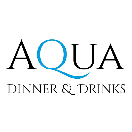 Aqua dinner & drinks logo