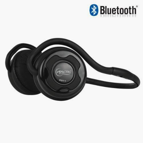  ARCTIC P311 Bluetooth Stereo Headphones, Integrated Microphone, 20-Hr Playback - Black