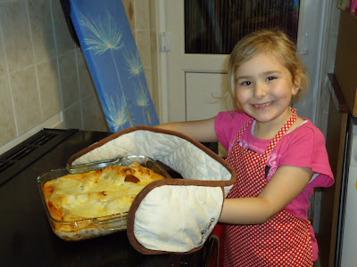 Top Ender with the Lasagne/Lasagna she cooked