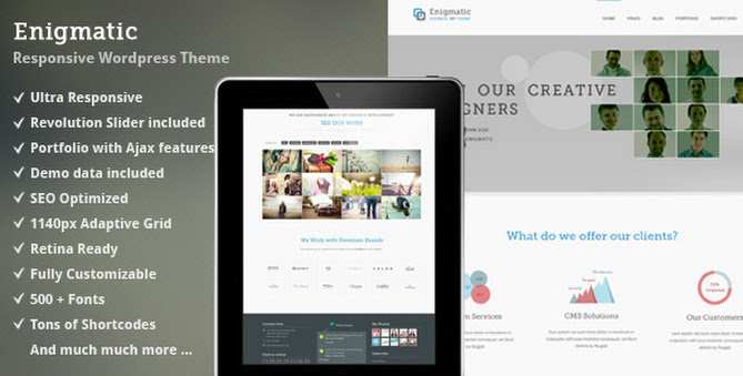 Enigmatic - Responsive Multi-Purpose WP Theme Enigmatic - Responsive Multi-Purpose WP Theme