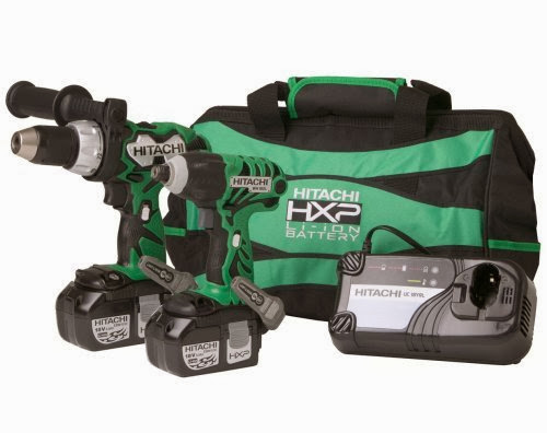 Hitachi KC18DCL 18-Volt Lithium Ion Impact Driver and Hammer Drill Combo Kit