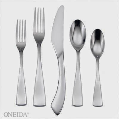  Oneida Curva 5 Piece Flatware Set