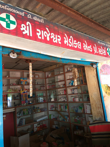 Shree Rajeswar Medical & Pro. Store, SHOP NO. 1, LUVANA ROAD, NEAR SHIV MANDIR, THARAD, BANASKANTHA, Rah, Gujarat 385310, India, Medicine_Stores, state GJ