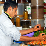 Preparing Items For The Olive Market - Casablanca, Morocco