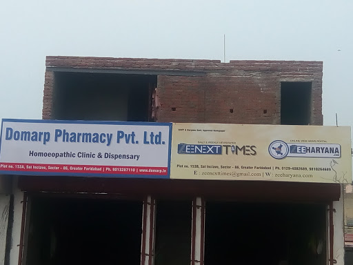 Domarp Pharmacy Pvt Ltd, 153 A, Sai Enclave, Near Omaxe Hight and Sai Dham, Sector 86, Faridabad, Haryana 121002, India, Chemist, state HR