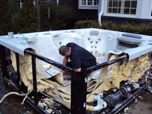 Hot Tub Removal in Progress
