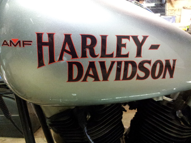  Harley Davidson FXS Lowrider Harley Tank Decals 1979 Black 