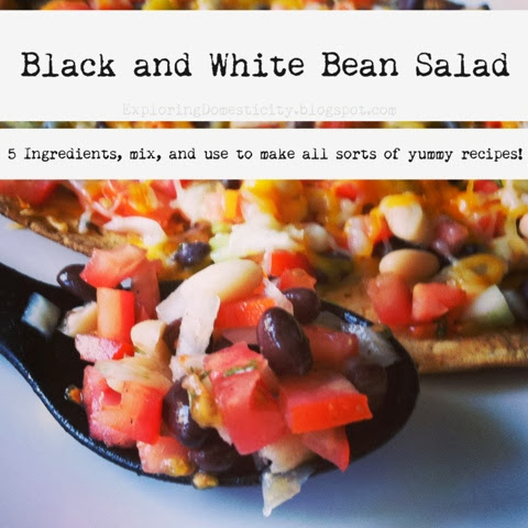 Black and White Bean Salad: one recipe for so many meals