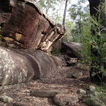 Rock formations near Red Hands Cave (145377)