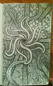 Earth Day tangle Earth Day tangle for the Diva's challenge.