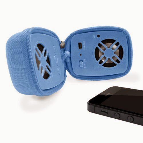  URGE Basics Travel Bluetooth Speaker with Built In Microphone (BLUE)