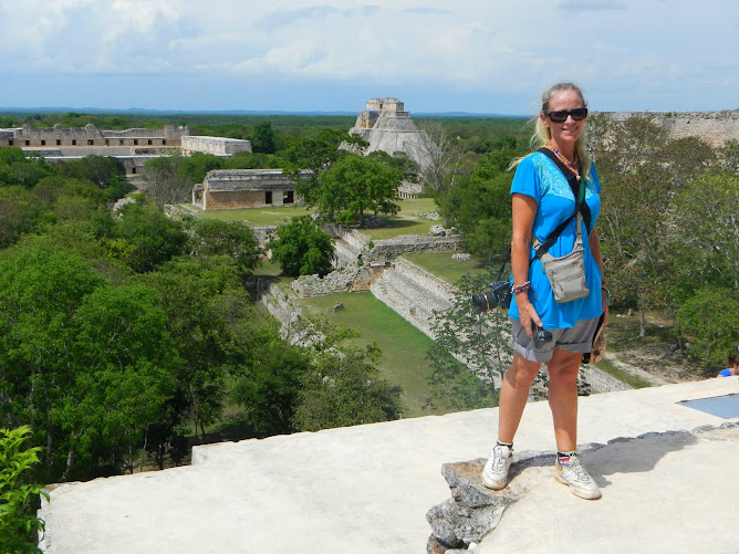 View from the top, Great Pyramid, Uxmal